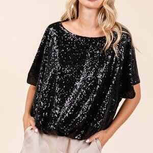 Sparkly Casual Blouse for Women, Shimmering Weekend, Party & Night Out T…